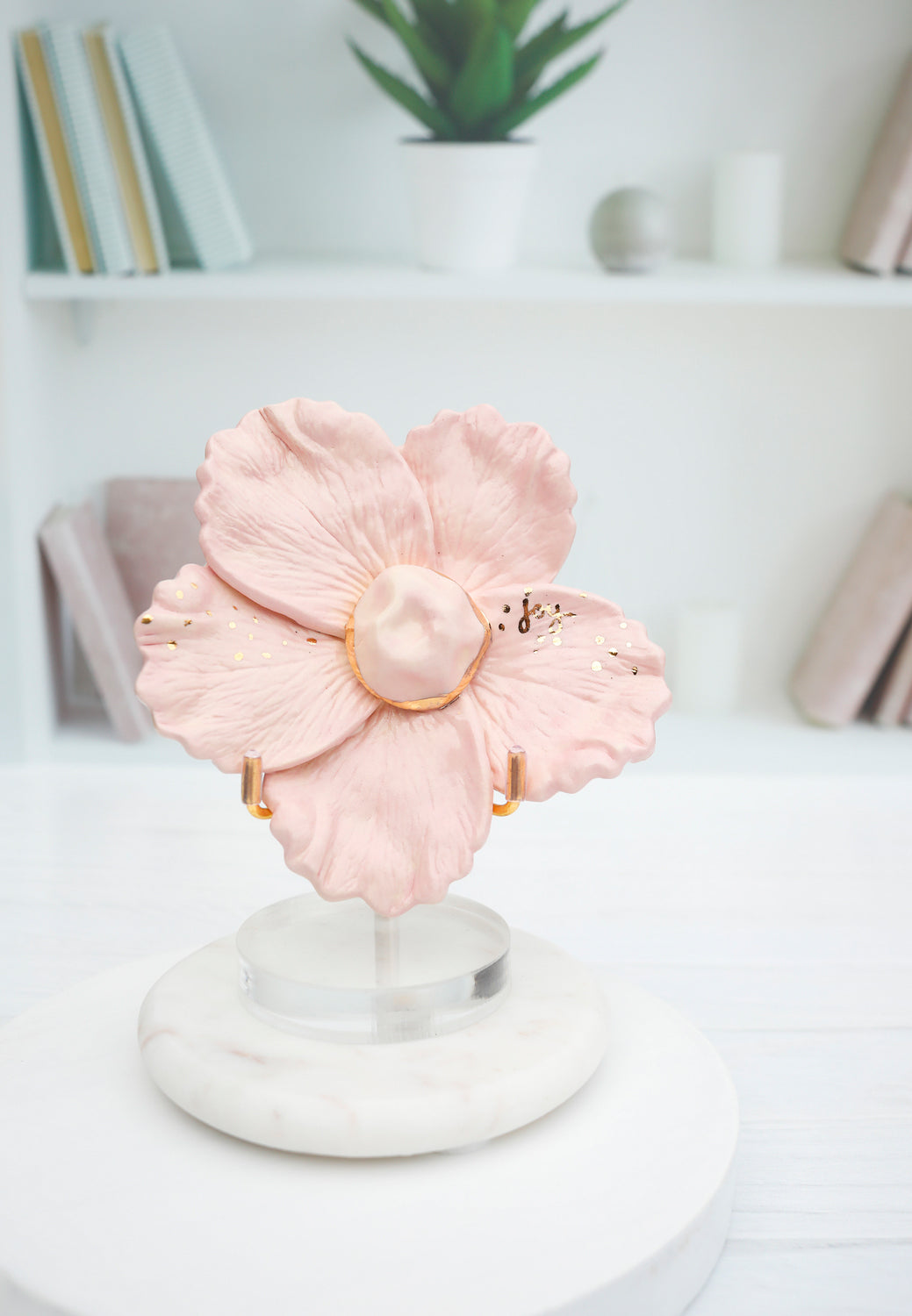Gilded Ceramic Joyful Blooms